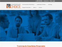 Tablet Screenshot of leadershipchoice.com